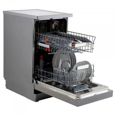 Hotpoint HSFO3T223WXUKN Freestanding Slimline Dishwasher 10 Place Setting Stainless Steel