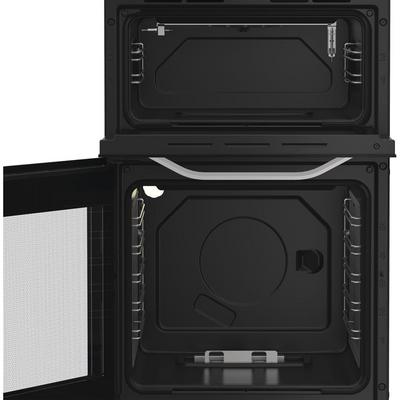Hotpoint HTG5GCW Freestanding Gas Twin Cooker with Separate Grill White