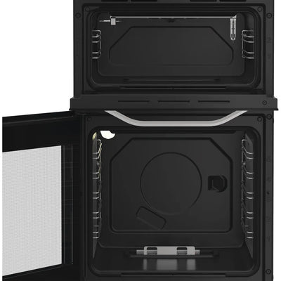 Hotpoint HTG5GCWL 50cm Gas Twin Cooker with Glass Lid White