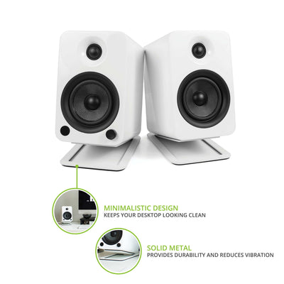 Kanto S4 Medium Desktop Speaker Stands White