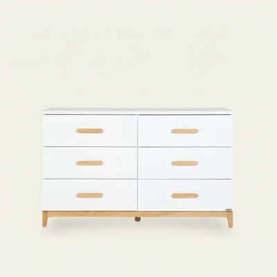 dadada LaLa Big 6-drawer Dresser - White/Natural
