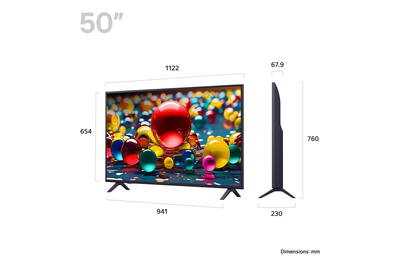 LG 50UA74006LB 50 Inch AI ThinQ UA74 4K UHD HDR Smart TV