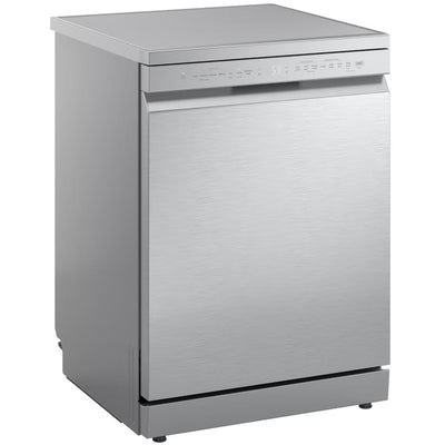 LG DF273FVS TrueSteam QuadWash WiFi Connected Full Size Freestanding Dishwasher 14 Place Settings Silver