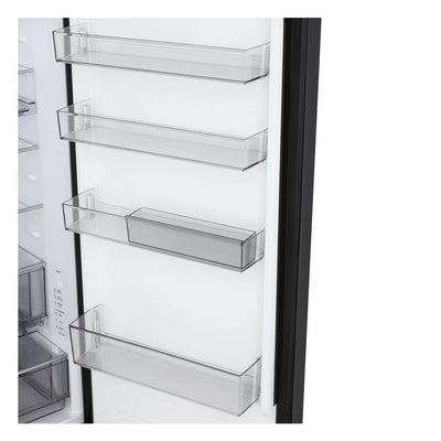 LG GBBS524CEV NatureFRESH 375L Freestanding Frost Free Fridge Freezer Essence Black Steel