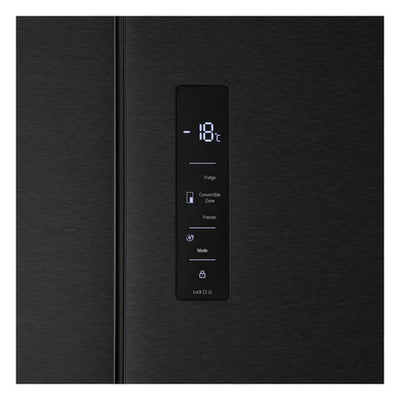 LG GMM42ABBEH 191cm 600L American Style Fridge Freezer in Matte Black - E Rated