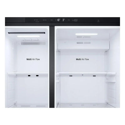 LG GSLC40EPPE 638L NatureFRESH Plumbed American Fridge Freezer Black