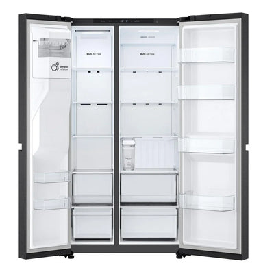 LG GSLC40EPPE 638L NatureFRESH Plumbed American Fridge Freezer Black
