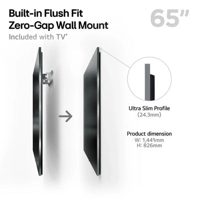 LG OLED65G54LW 65 Inch OLED evo AI G5 OLEDG54LW 4K Ultra HD HDR Smart TV - Wall mount version