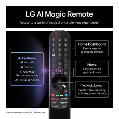 LG OLED65G54LW 65 Inch OLED evo AI G5 OLEDG54LW 4K Ultra HD HDR Smart TV - Wall mount version