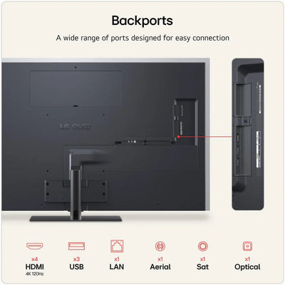 LG OLED65G66LS 65 Inch OLED Evo AI G6 4K Ultra HD HDR Smart TV (Stand Version) 2026