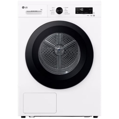 LG RHX1009NWK Sensor Dry 9kg WiFi Enabled Freestanding Heat Pump Tumble Dryer White