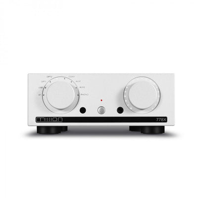 Mission 778X Integrated Amplifier Silver with LX-2 MKII Bookshelf Speakers White Pair HiFi Package