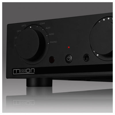 Mission 778X Integrated Amplifier with Monitor Audio Bronze 50 7G Bookshelf Speakers Pair HiFi Package - Black