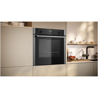 Neff B4ACF1AN3B N50 Slide and Hide Built In Catalytic Single Electric Oven in Stainless Steel