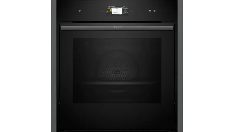 Neff B64VS71G0B N90 Slide and Hide Built-In Electric Single Oven Graphite