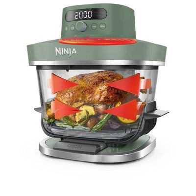 Ninja AS090UKGN CRISPi PRO 5-in-1 XL Glass Air Fryer Green
