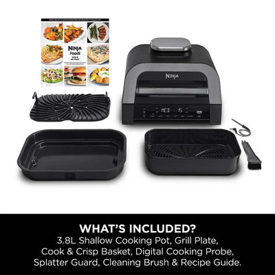 Ninja DG551UK 6-in-1 MAX Air Fryer & Grill Black & Stainless Steel