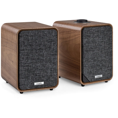Pro-Ject T1 EVO Phono Turntable and Ruark MR1 MK3 Active Bluetooth Speakers with Built-in MM Phono Preamp Walnut