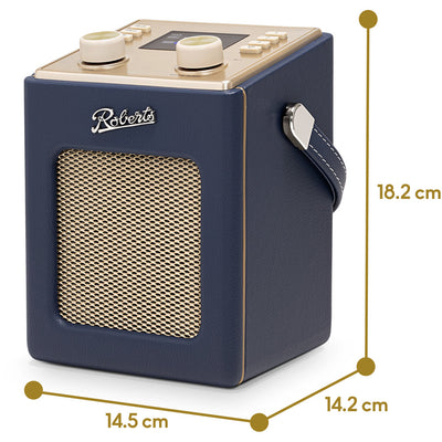 Roberts Revival Mini 2 Portable Bluetooth DAB+ DAB FM Radio - Midnight Blue