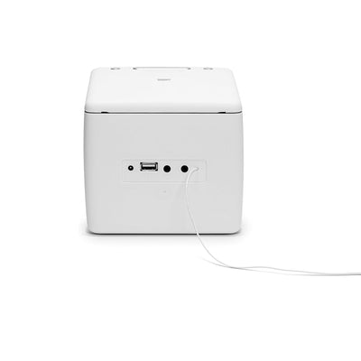 Roberts SOUND 49 FM DAB DAB+ Digital Clock Radio with Bluetooth and CD Player - White