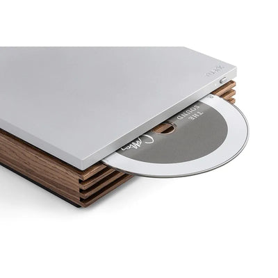 Ruark R410 Music System Grey with R-CD100 CD Player & Audio Technica AT-LP70XBT Automatic Wireless BT Turntable Silver