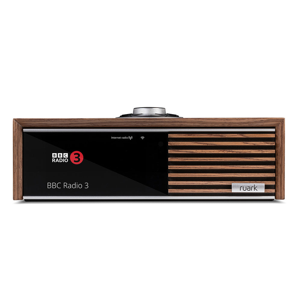 Ruark R610 Music Console and Wharfedale Linton Heritage Standmount Speakers with Matching Stands - Walnut