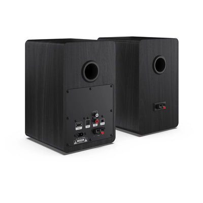 Sharp RP-TT100 Fully Automatic Bluetooth Turntable with CP-SS30 BK Active Bookshelf Speakers Pair - Black