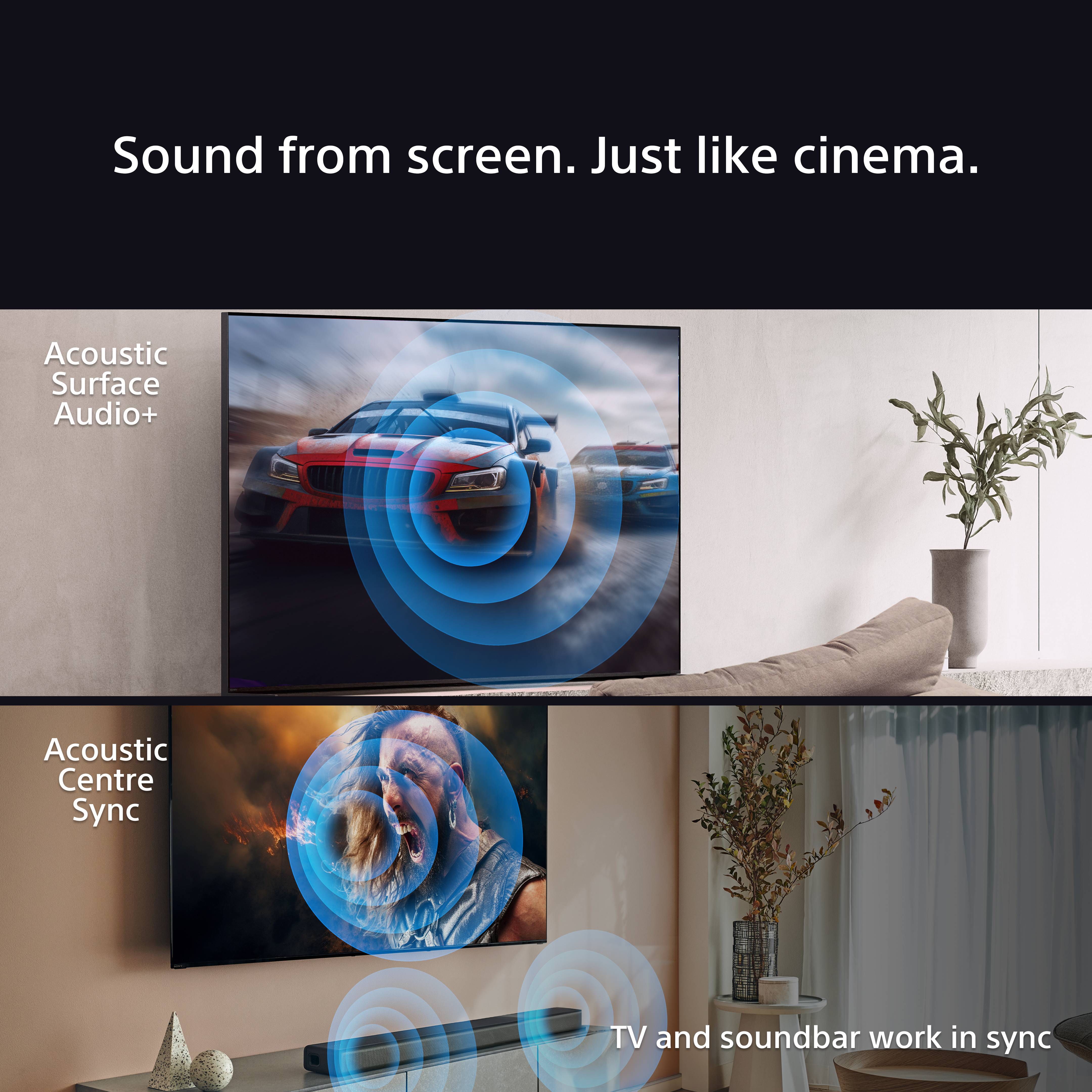 Sony K77XR80PU 77 Inch BRAVIA 8 4K UHD HDR OLED Smart TV with BRAVIA Theatre Bar 8 HTA8000 Soundbar Bundle