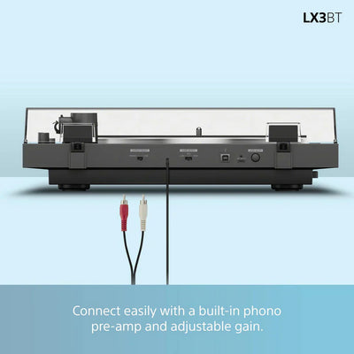 Sony PSLX3BT Fully Automatic Bluetooth Turntable With Kanto YU6 Powerd Bluetooth Speakers Pair Hi-Fi Package