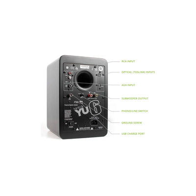Sony PSLX3BT Fully Automatic Bluetooth Turntable With Kanto YU6 Powerd Bluetooth Speakers Pair Hi-Fi Package