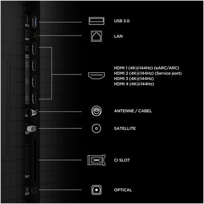 TCL 55C8L-UK 55 Inch C8L 4K Ultra HD HDR Premium SQD-Mini LED Smart Google TV 2026