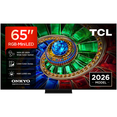 TCL 65RM7L-UK 65 Inch RM7L 4K Ultra HD HDR RGB Mini LED Smart Google TV 2026