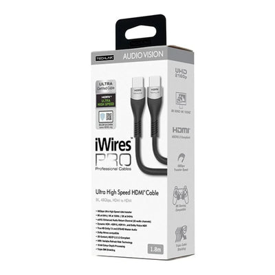 Techlink 711818 iWires Pro 8K HDMI Ultra Certified Cable - 1.8 Metre